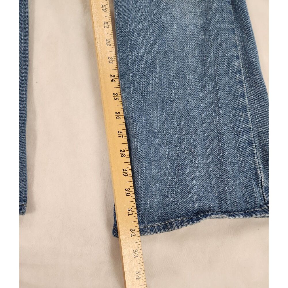 Dereon Beyonce Bootcut Y2K Jeans size 13/14 Light Wash Embroidered Logo Womens - Picture 11 of 11